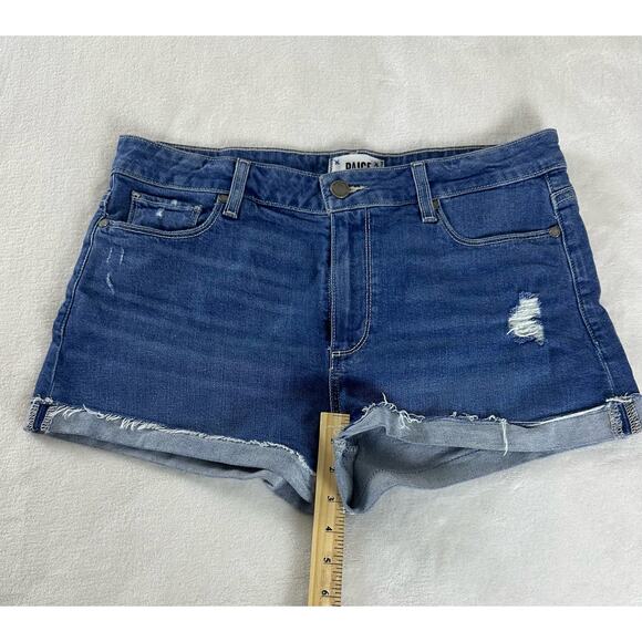 PAIGE Denim Shorts Jimmy Jimmy Short Size 30 - Picture 2 of 8